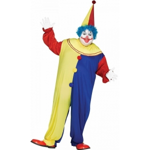Large Clown Costume Jumpsuit - Adult Mens Clown Costumes